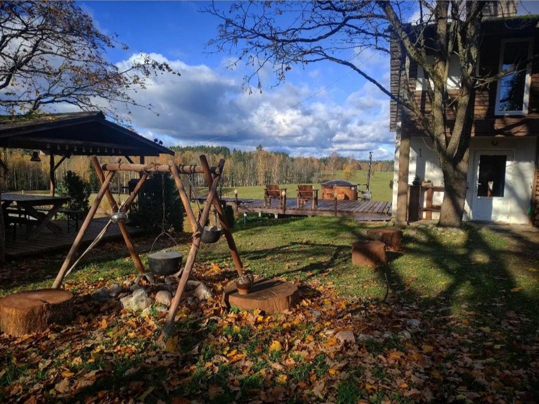 Guesthouse, Sauna & Jacuzzi In Gauja Valley - Kakukalns Straupe Kültér fotó