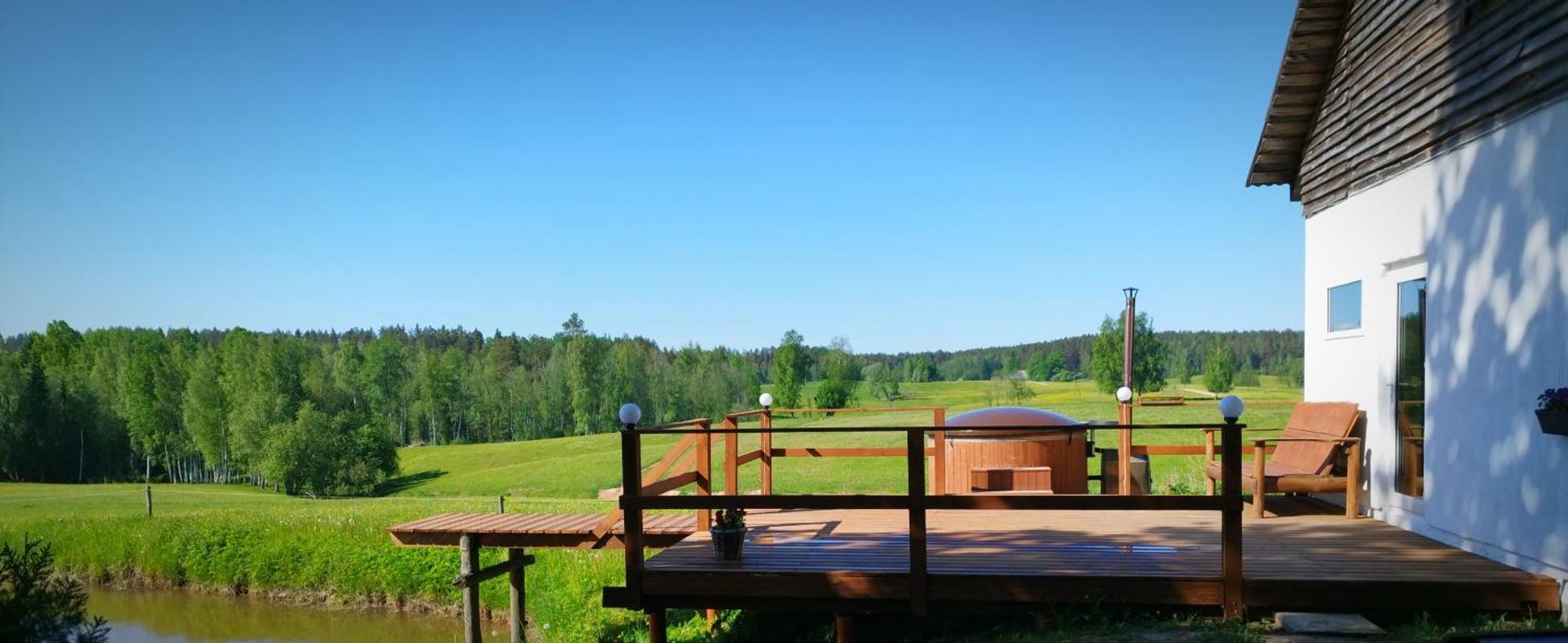 Guesthouse, Sauna & Jacuzzi In Gauja Valley - Kakukalns Straupe Kültér fotó