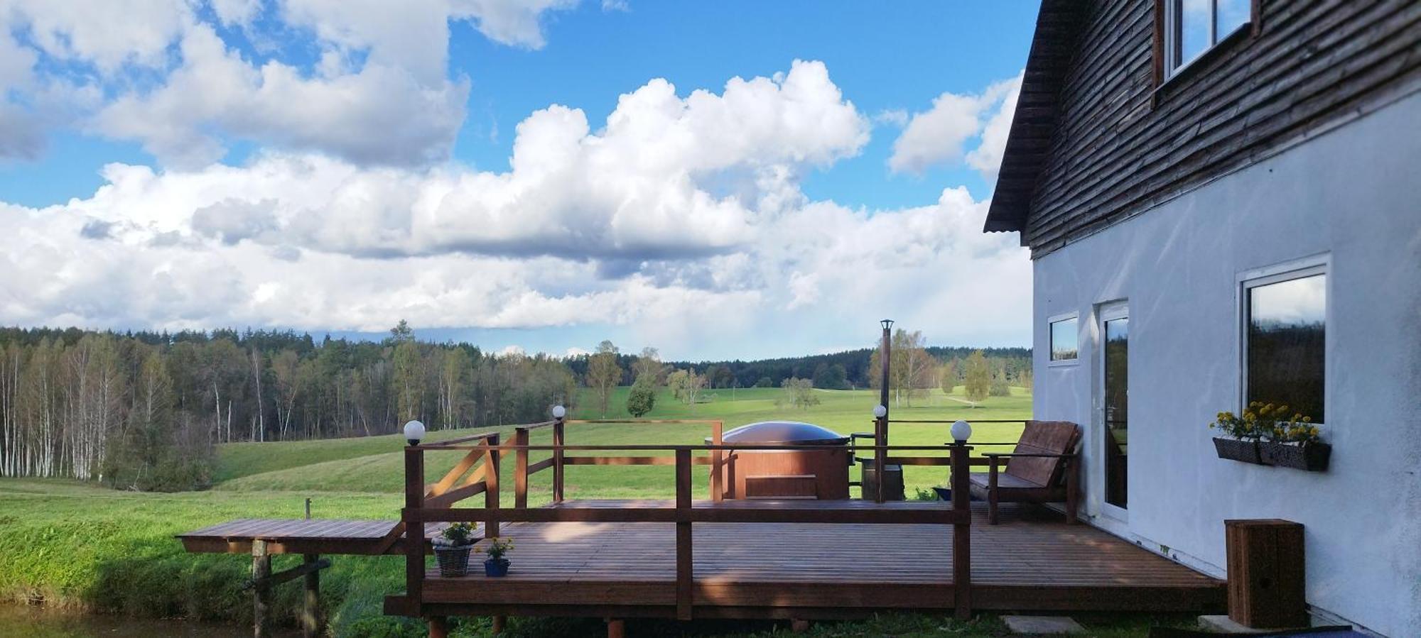 Guesthouse, Sauna & Jacuzzi In Gauja Valley - Kakukalns Straupe Kültér fotó